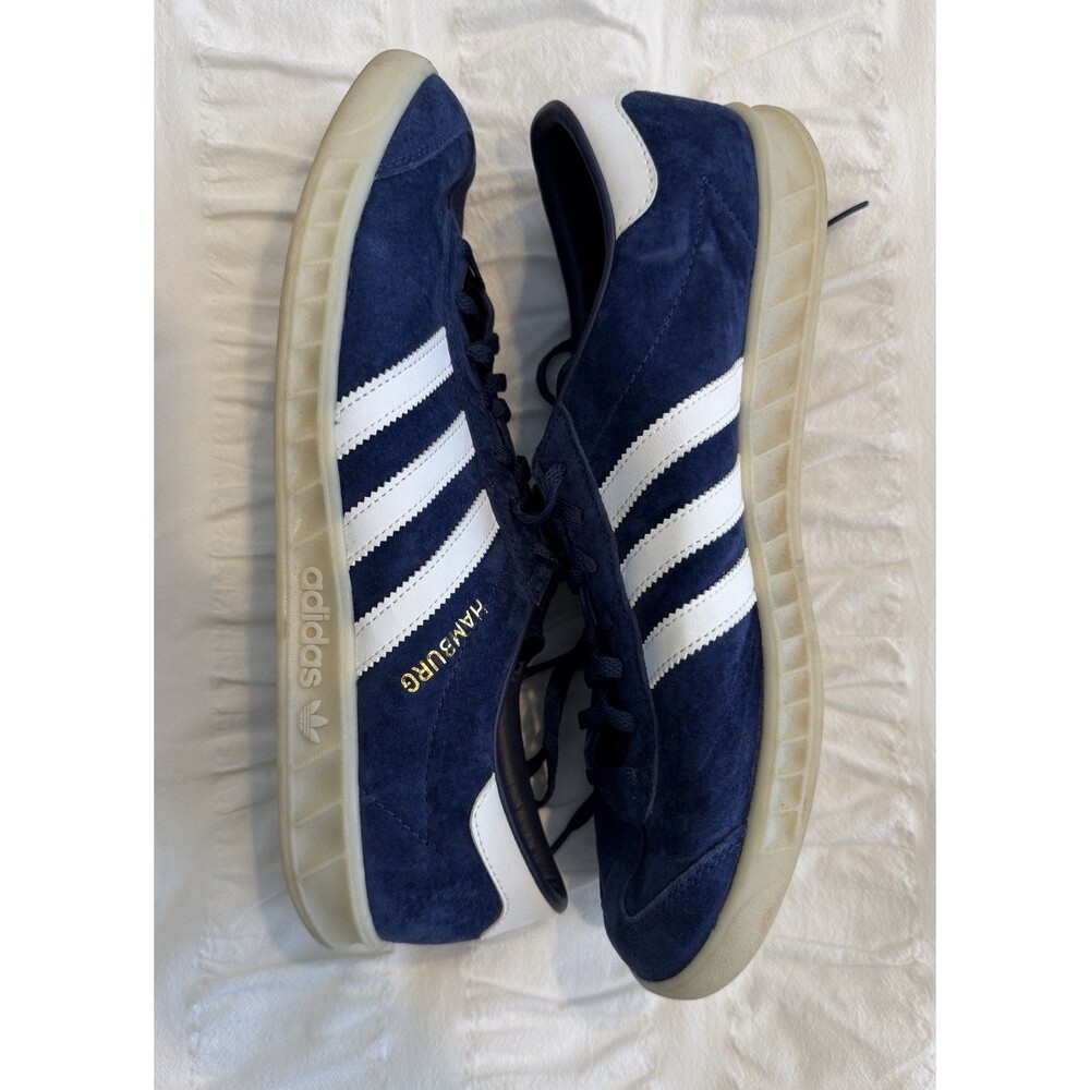 Adidas Men’s Navy Suede Hamburg Trainers, Size 11 ½, GUC - Picture 4 of 6
